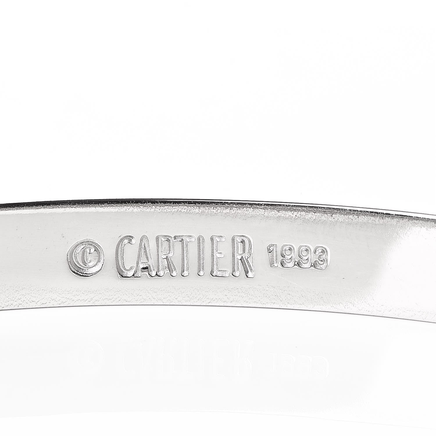 Cartier 18K White Gold LOVE Bracelet 20 4 of 9