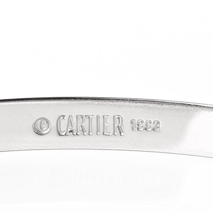 Cartier 18K White Gold LOVE Bracelet 20 4 of 9