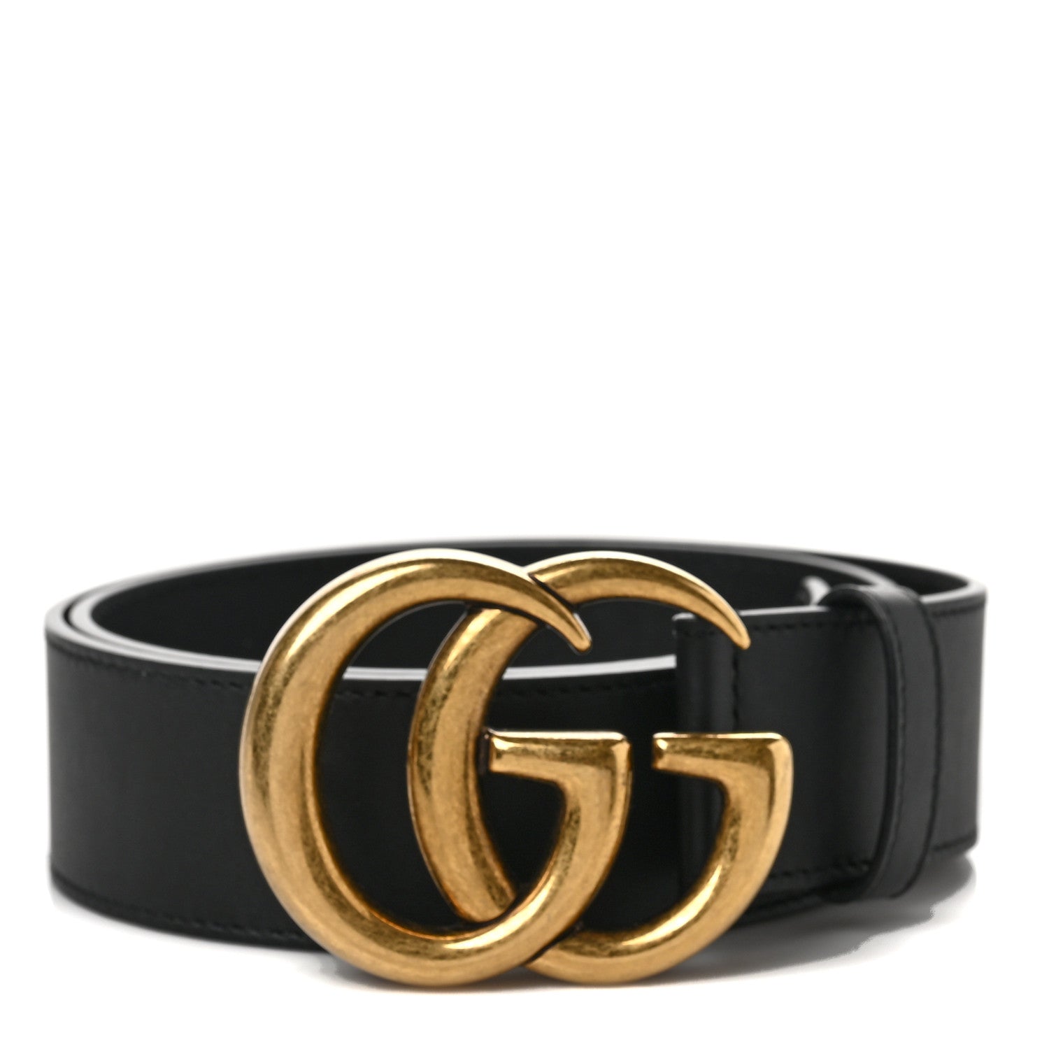 Gucci Calfskin Double G 40mm Belt 75 30 Black 1 of 4