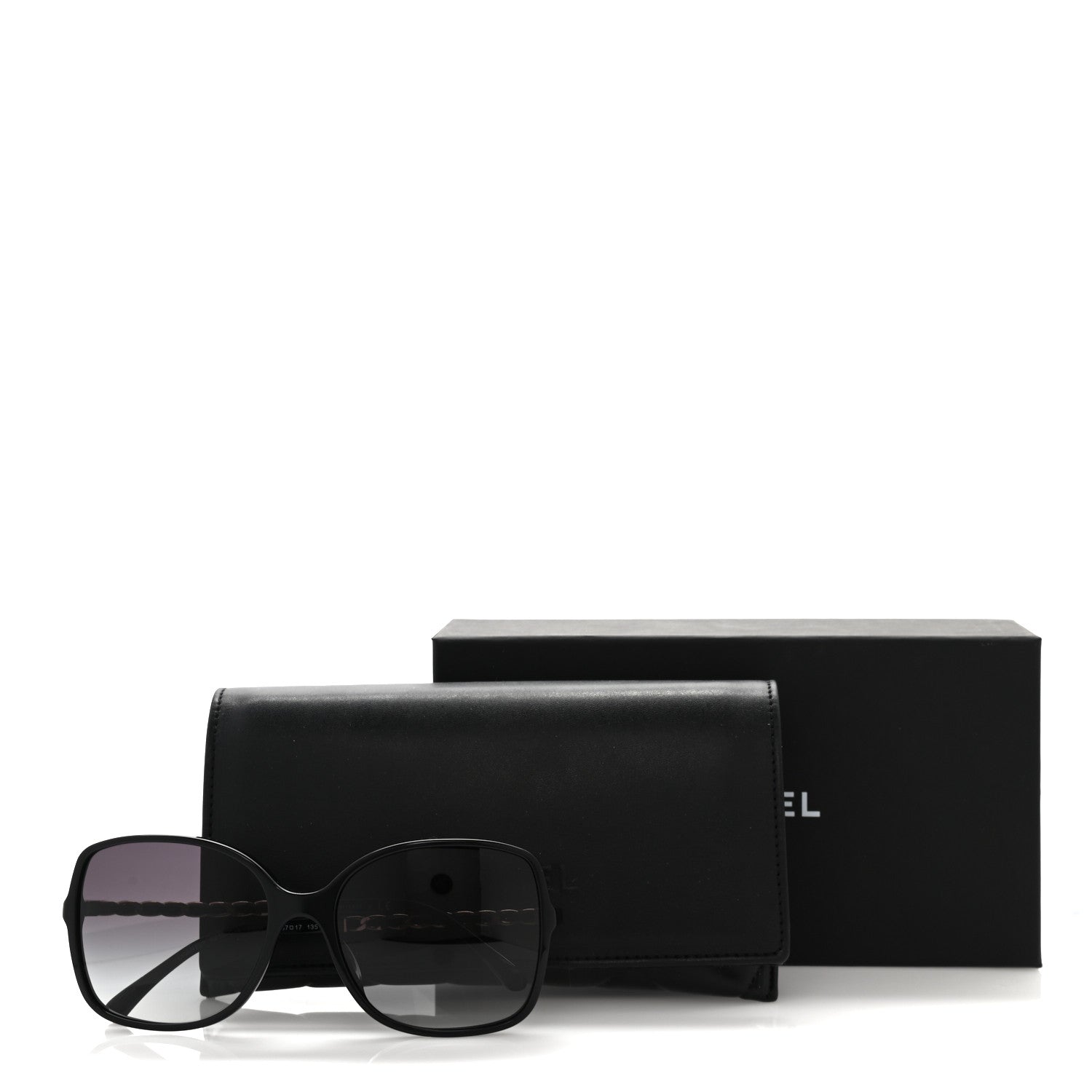 Chanel Lambskin Square Chain Sunglasses 5210-Q Black 8 of 8