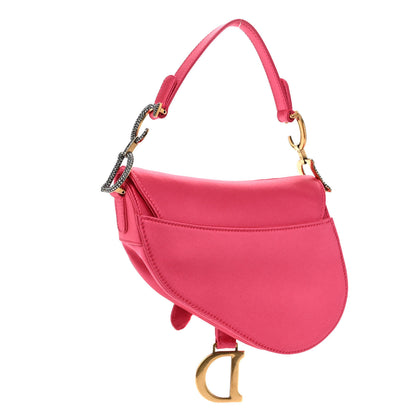 Christian Dior Satin Crystal Mini Saddle Bag Light Shock 3 of 9