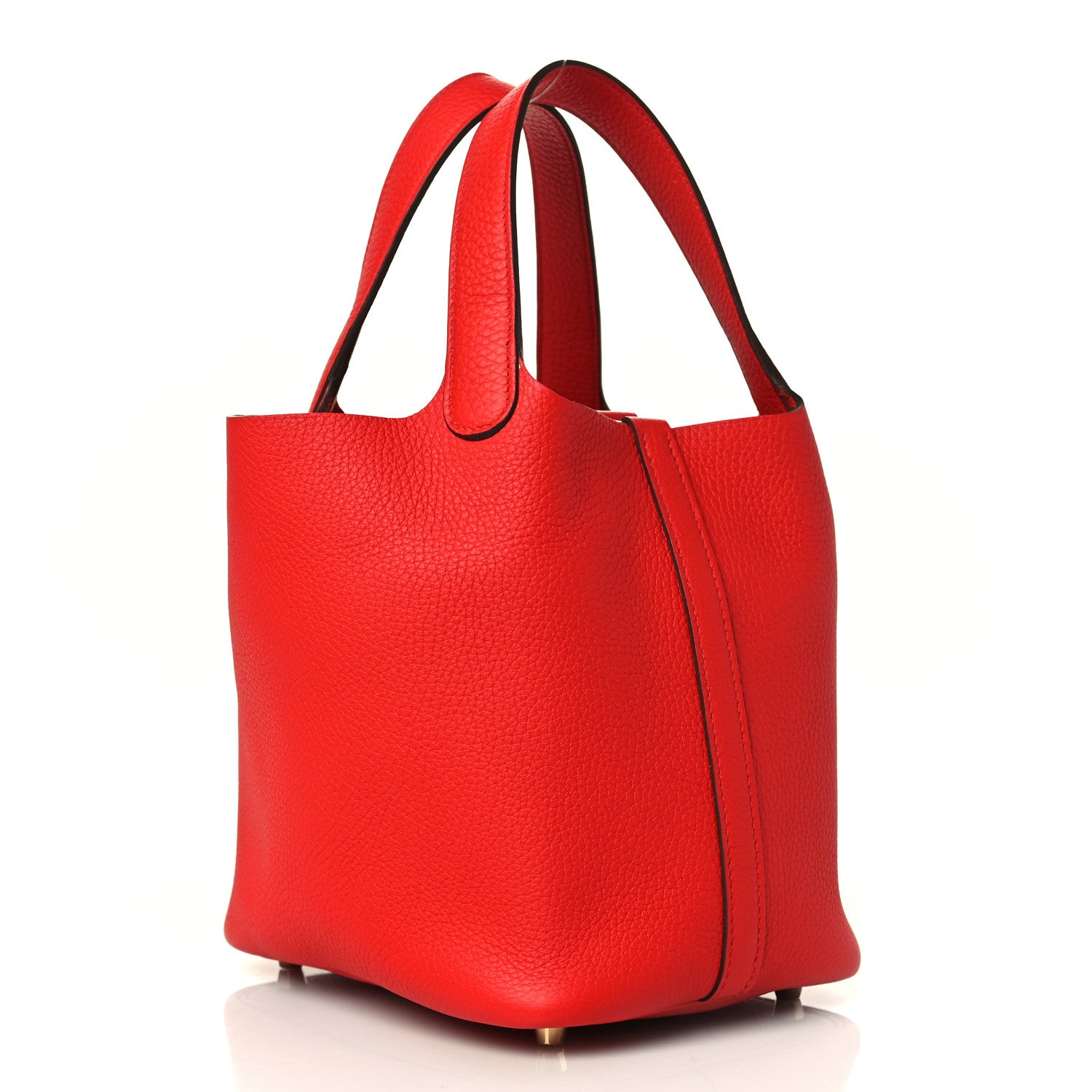 Hermes Taurillon Clemence Picotin Lock 18 PM Rouge De Coeur 3 of 11