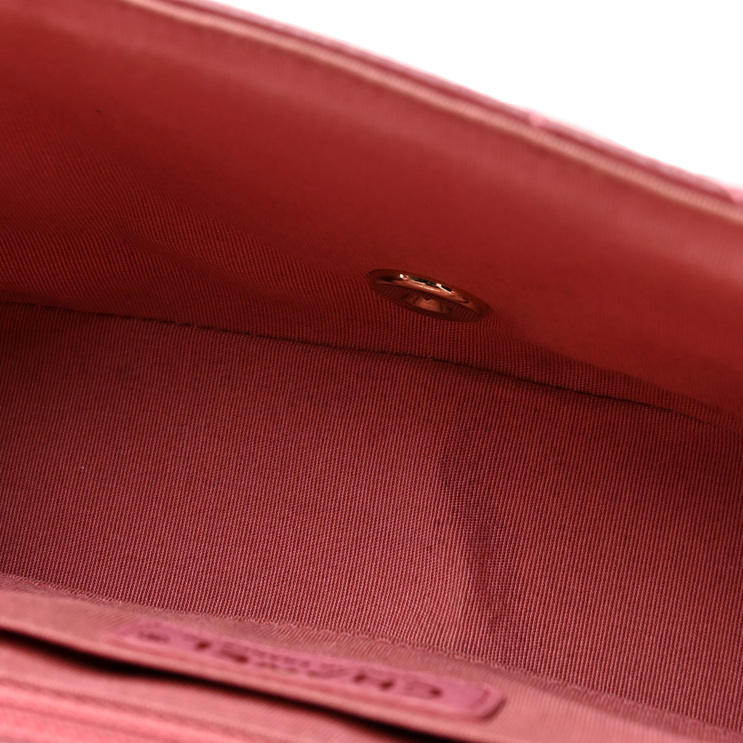 Calfskin Chevron Quilted Mini Statement Flap Pink