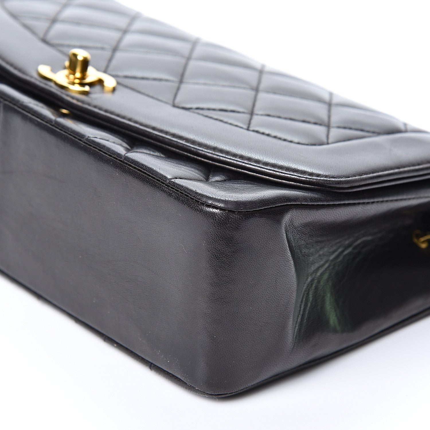 Chanel Lambskin Quilted Medium Single Flap Black 9 of 10