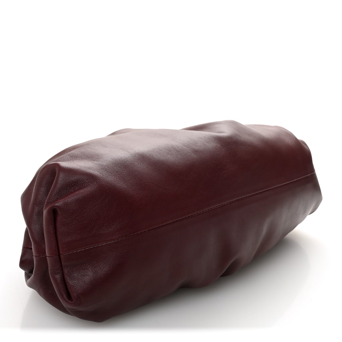Smooth Butter Calf The Pouch Oversized Clutch Bordeaux