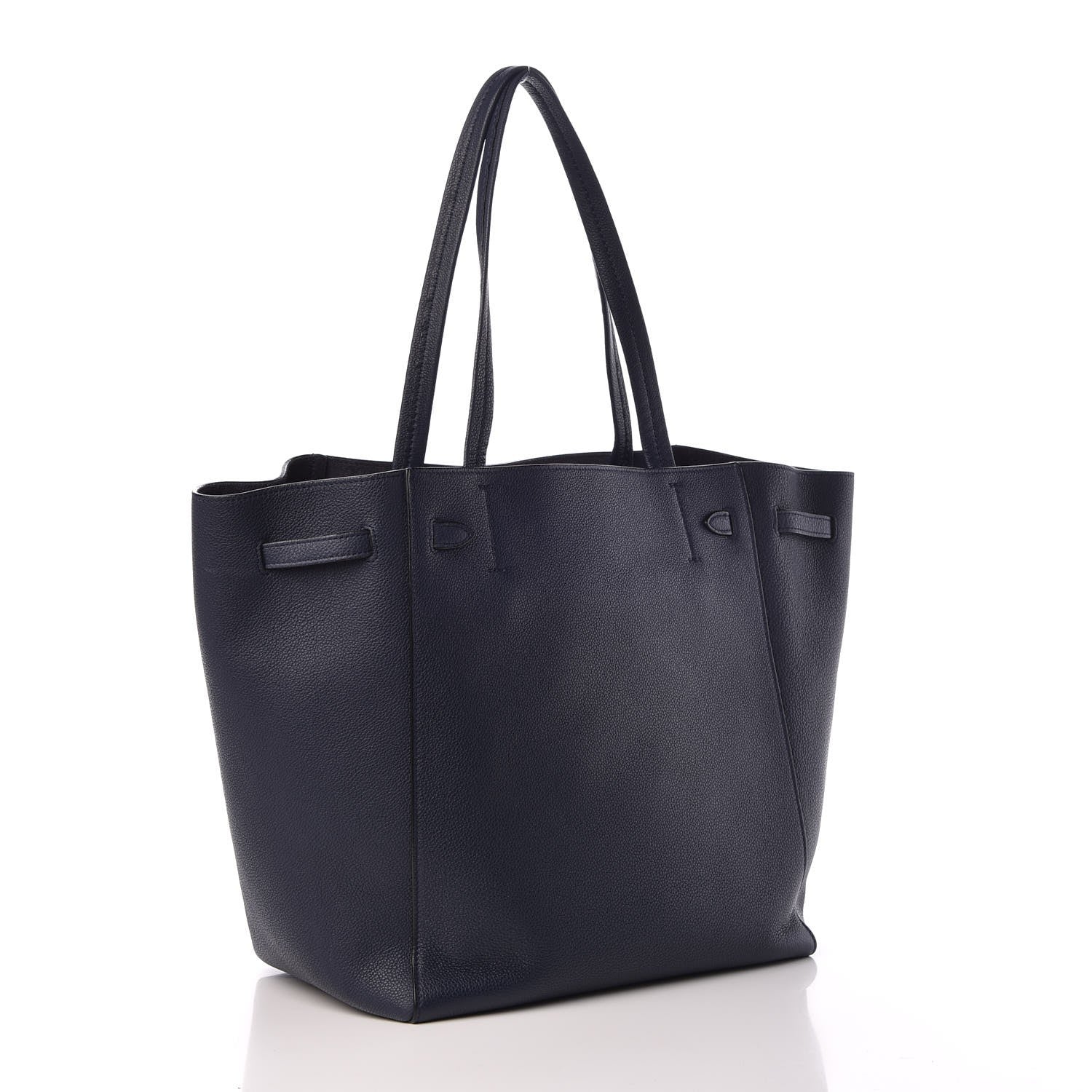 Celine Soft Grained Calfskin Small Belt Cabas Phantom Navy 3 of 8