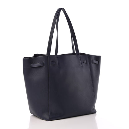 Celine Soft Grained Calfskin Small Belt Cabas Phantom Navy 3 of 8