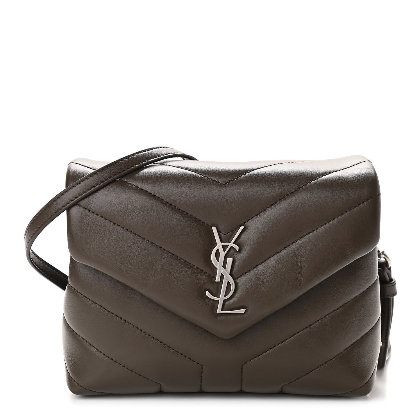 Calfskin Y Quilted Monogram Toy Loulou Crossbody Bag Faggio