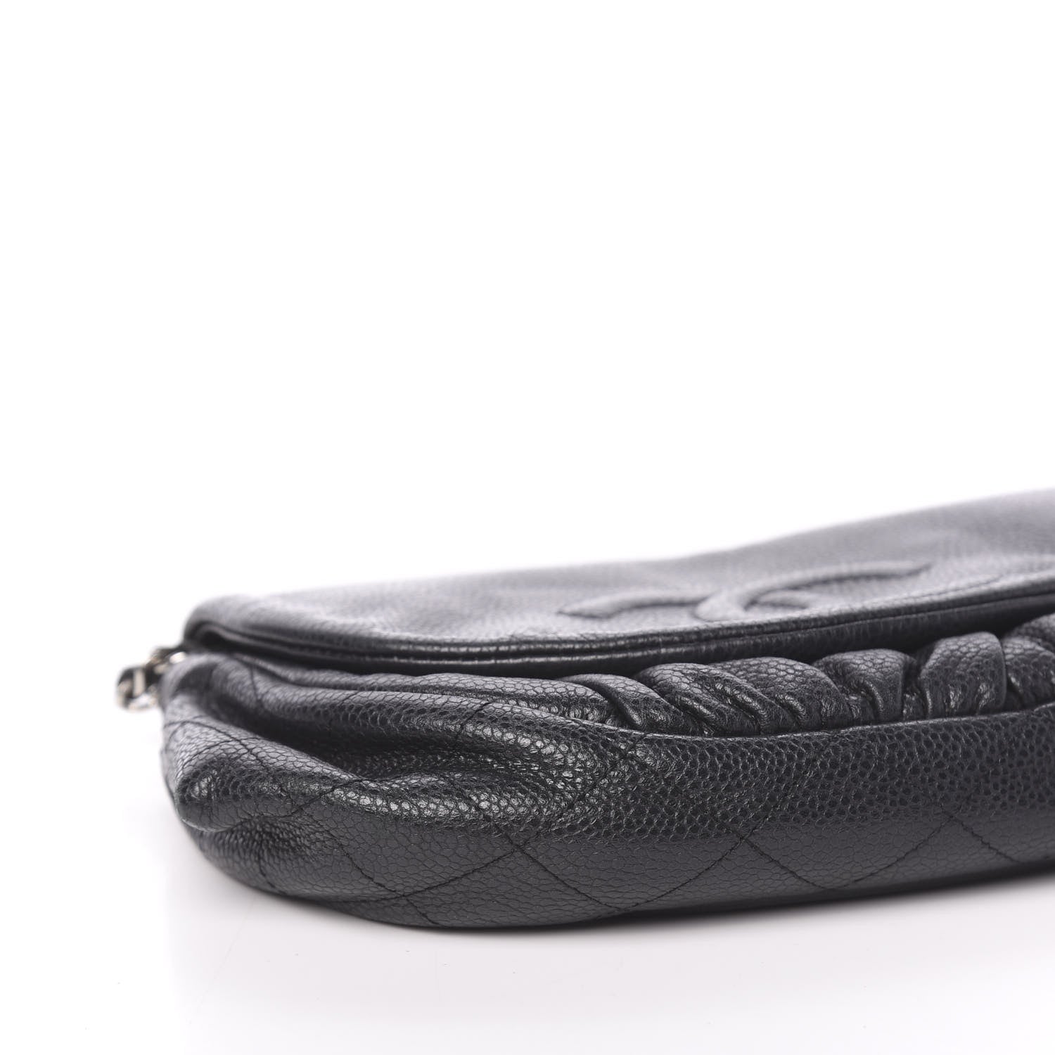 Chanel Caviar Half Moon Wallet On Chain WOC Black 5 of 11