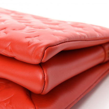 Louis Vuitton Lambskin Embossed Monogram Coussin PM Red 12 of 12