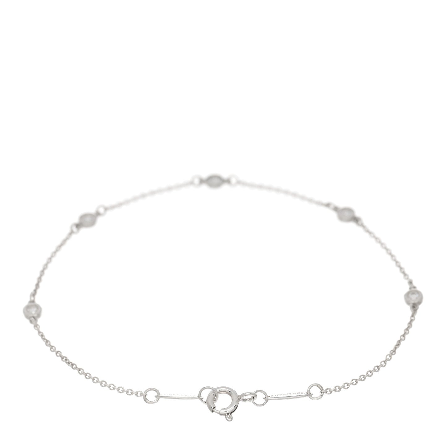 Sterling Silver Diamond .15ct Elsa Peretti Diamonds By The Yard Bracelet