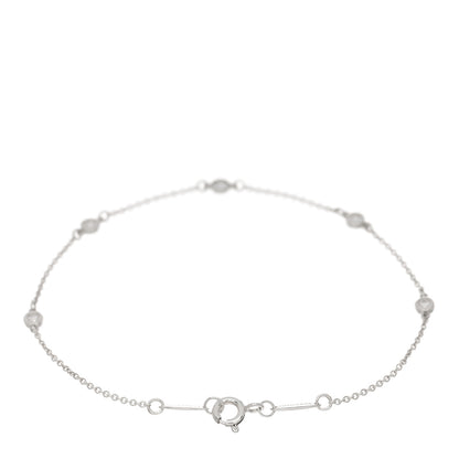 Tiffany Sterling Silver Diamond .15ct Elsa Peretti Diamonds By The Yard Bracelet 2 of 4
