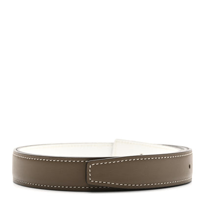 Hermes Swift Epsom 32mm Belt Strap 90 36 Etoupe White 1 of 10