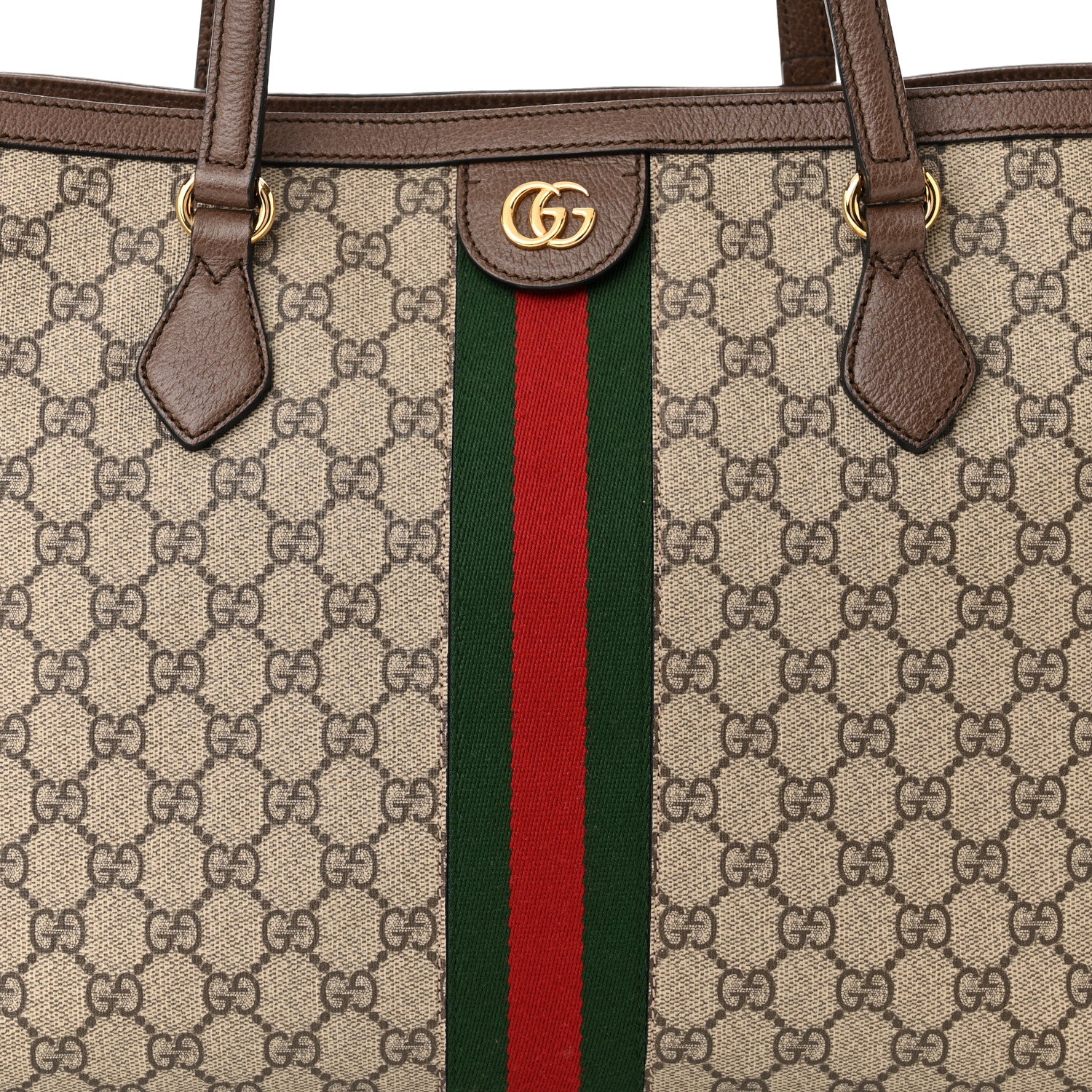 Gucci GG Supreme Monogram Medium Ophidia Shopping Tote Brown 8 of 13