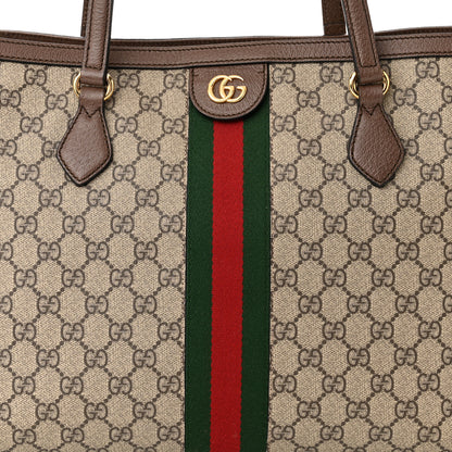 Gucci GG Supreme Monogram Medium Ophidia Shopping Tote Brown 8 of 13