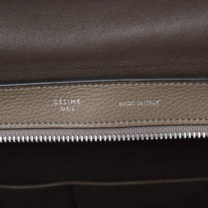 Celine Drummed Calfskin Suede Small Trapeze Souris 5 of 8