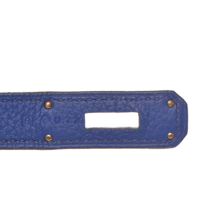 Hermes Togo Birkin 35 Bleu Electrique 17 of 32