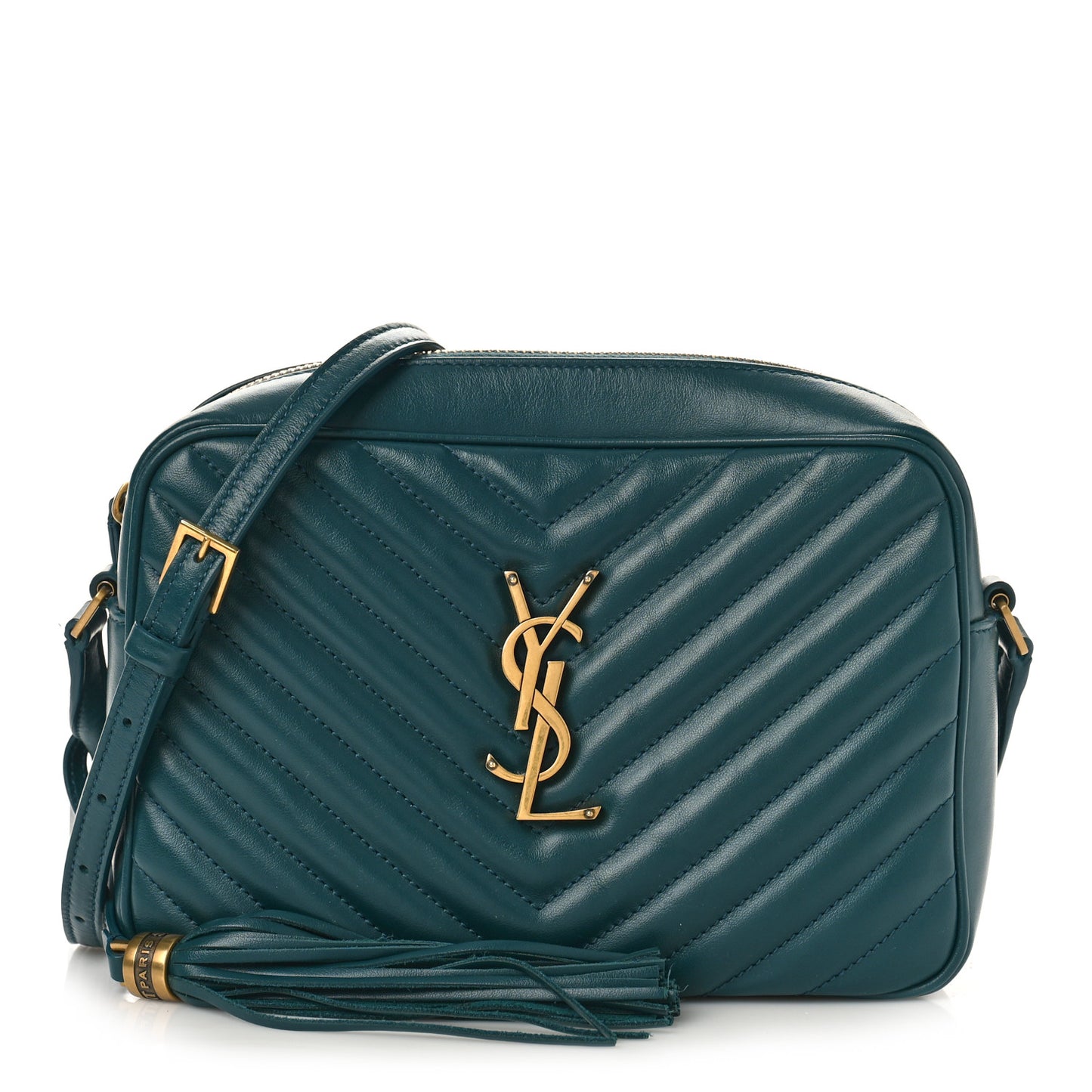 Calfskin Matelasse Monogram Lou Camera Bag Sea Turquoise