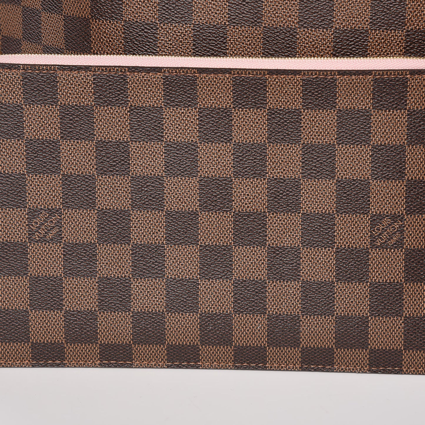 Damier Ebene Neo Neverfull MM Rose Ballerine