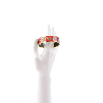 Hermes Enamel Printed Wide Tohu Bohu Bracelet 65 2 of 5