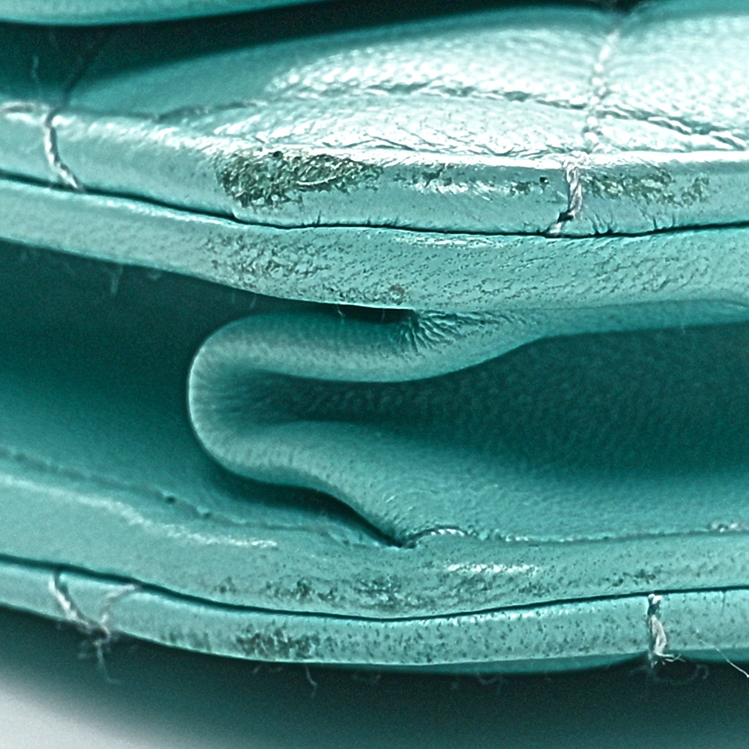 Chanel Lambskin Quilted Trendy CC Wallet On Chain WOC Turquoise 9 of 10