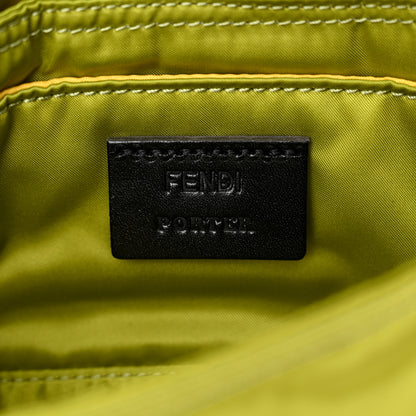 Fendi X PORTER Nylon Cuoio Roma Mini Phone Baguette Belt Bag Wasabi 6 of 10