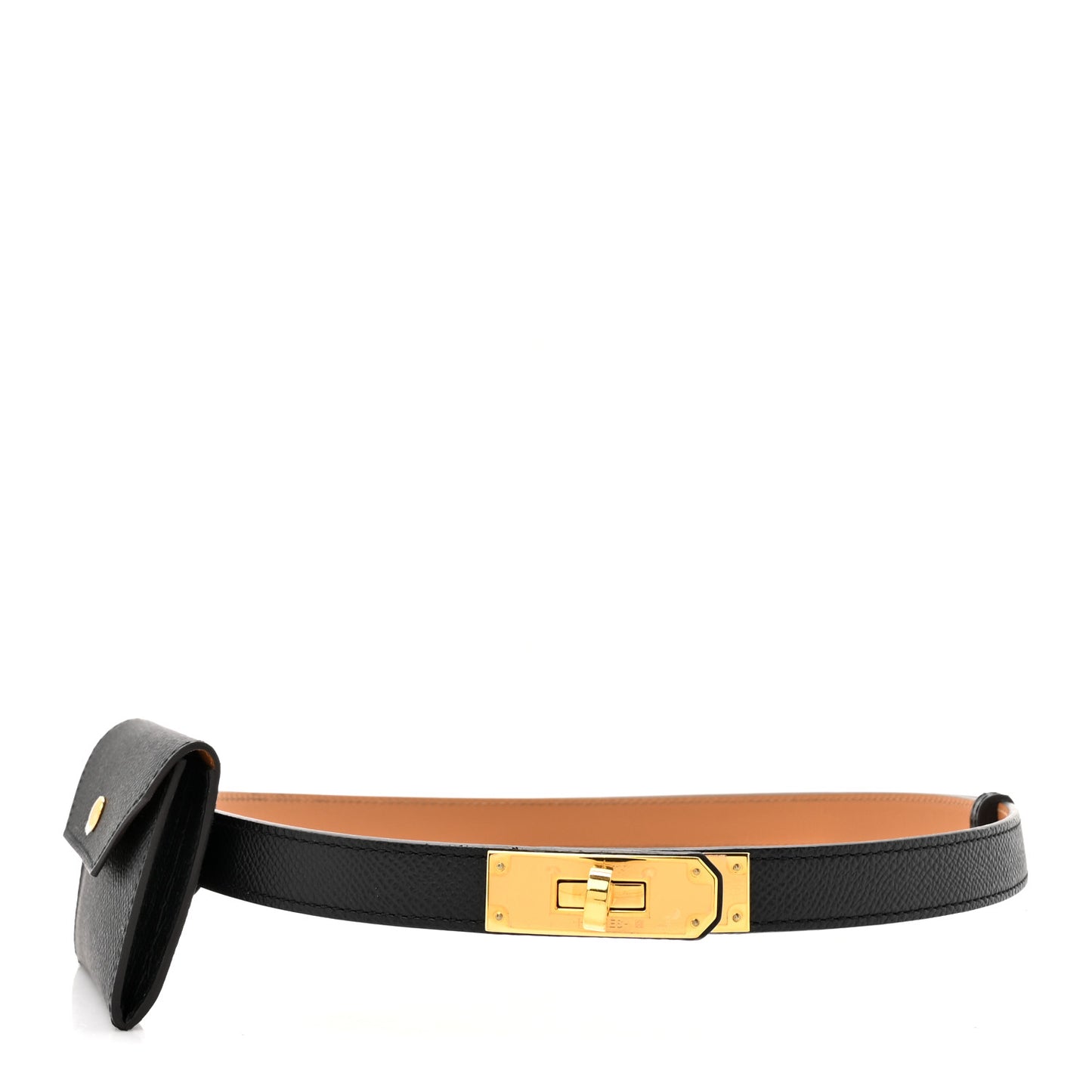 Epsom Kelly Pocket Belt Black