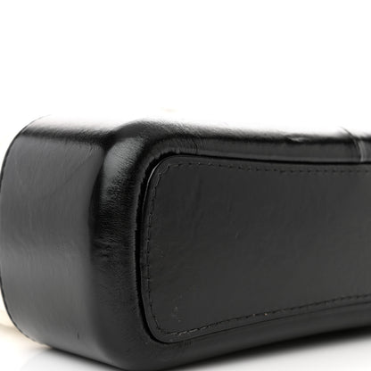 Chanel Aged Calfskin Quilted Medium Gabrielle Hobo Black White 9 of 13