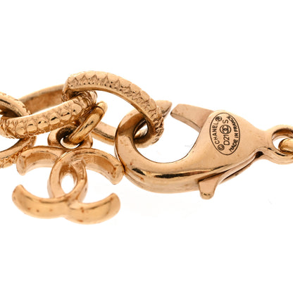 Chanel Metal Resin Crystal No 5 Bracelet Gold Black White 5 of 5