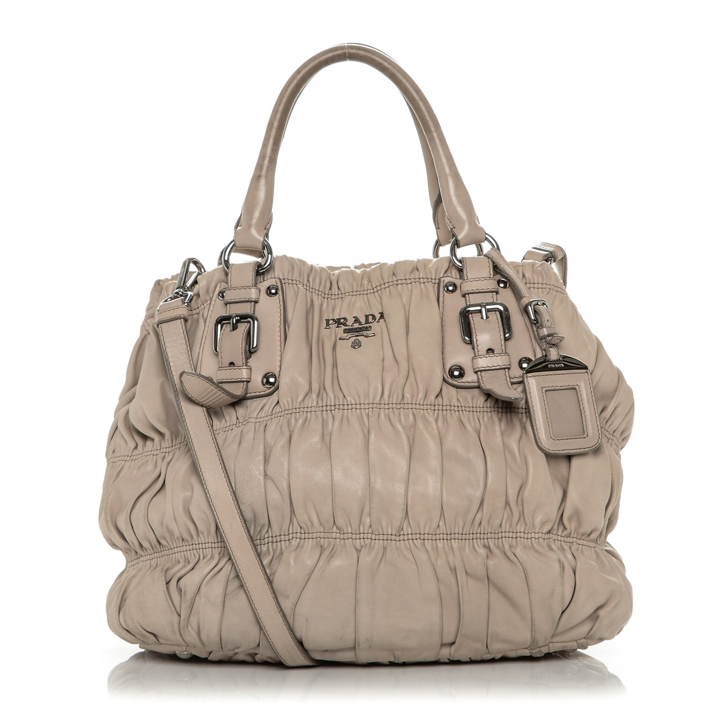 Nappa Gaufre Tote Pomice
