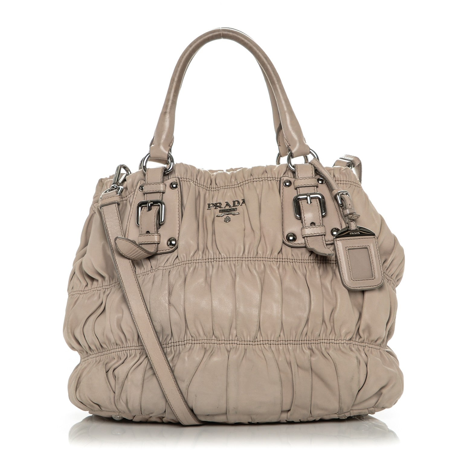 Prada Nappa Gaufre Tote Pomice 1 of 11