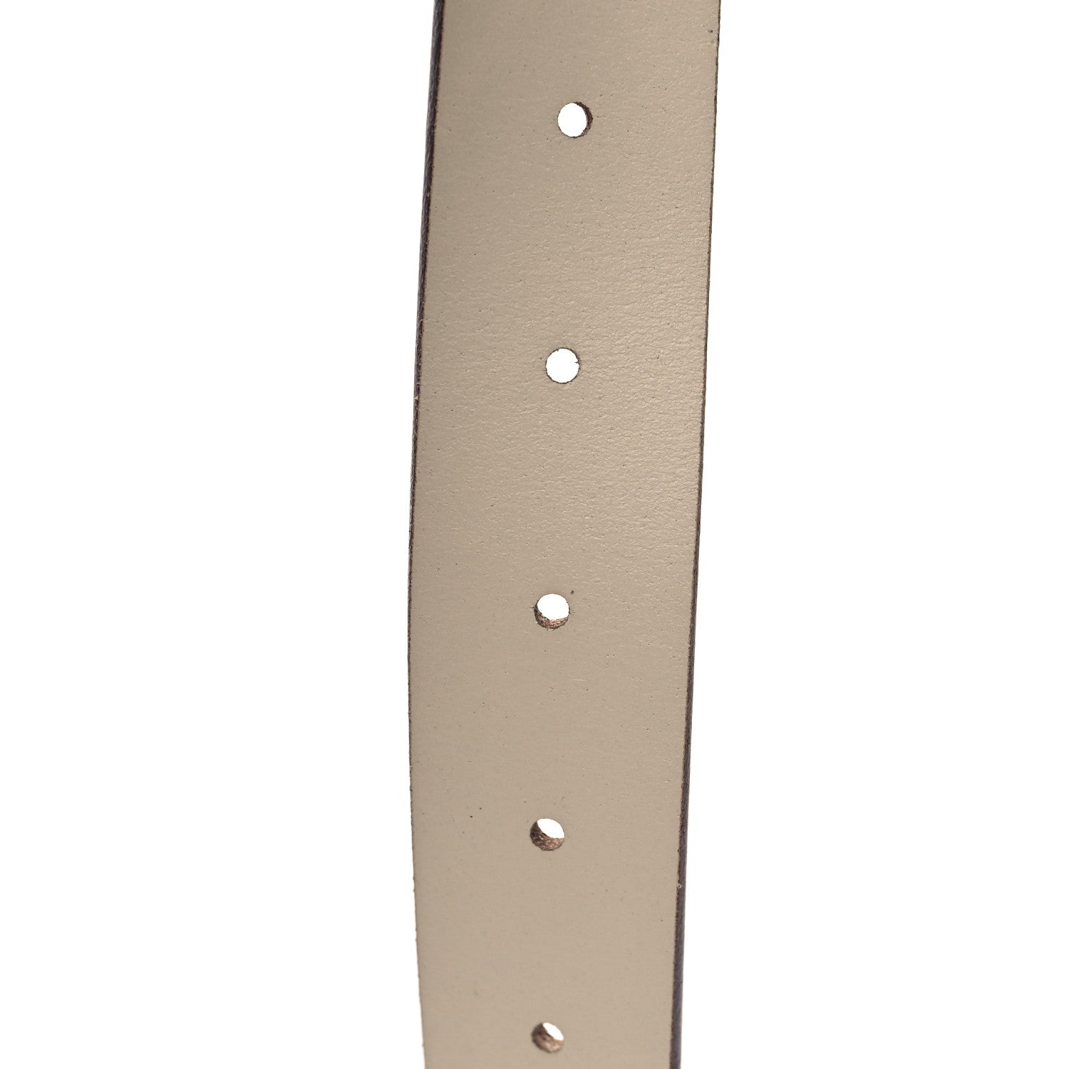 Gucci Margaux Calfskin Studded Interlocking G 30mm Belt 95 38 Mystic White 4 of 5