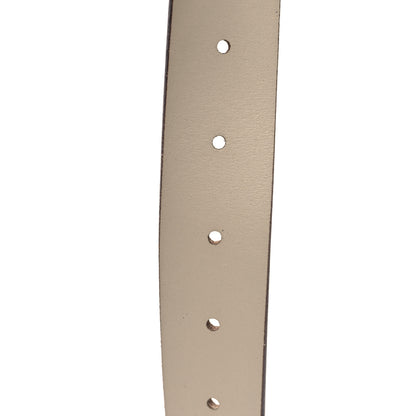 Gucci Margaux Calfskin Studded Interlocking G 30mm Belt 95 38 Mystic White 4 of 5