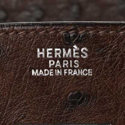 Hermes Ostrich Birkin 30 Chocolate 6 of 14
