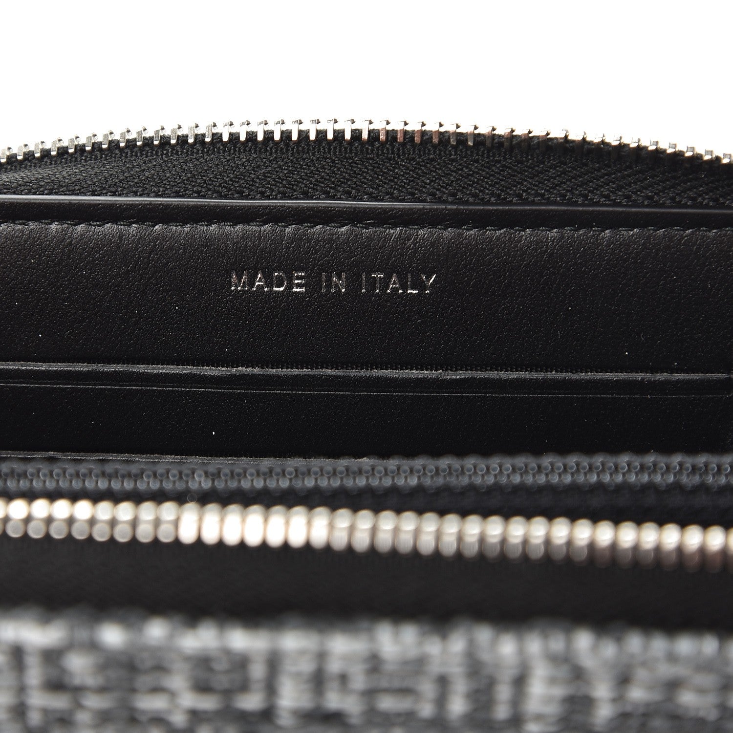 Chanel Canvas Small Deauville Zip Around Wallet Grey 6 of 8