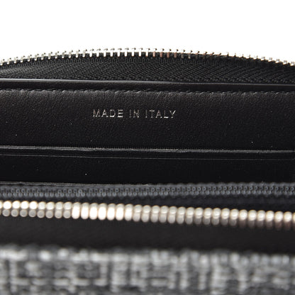 Chanel Canvas Small Deauville Zip Around Wallet Grey 6 of 8