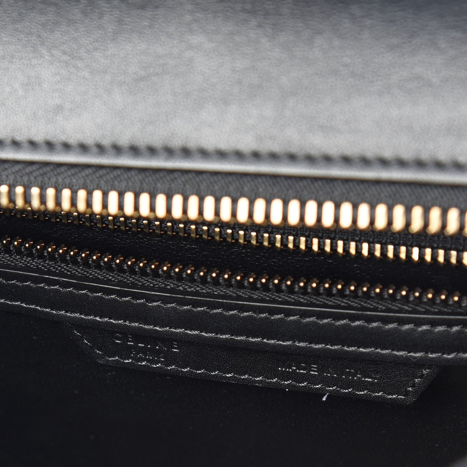 Celine Smooth Calfskin Micro Luggage Black 9 of 10