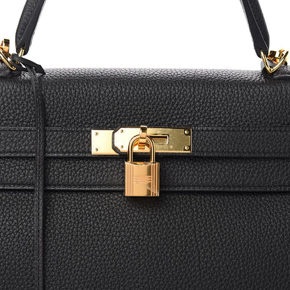 Hermes Togo Kelly Retourne 32 Black 9 of 10