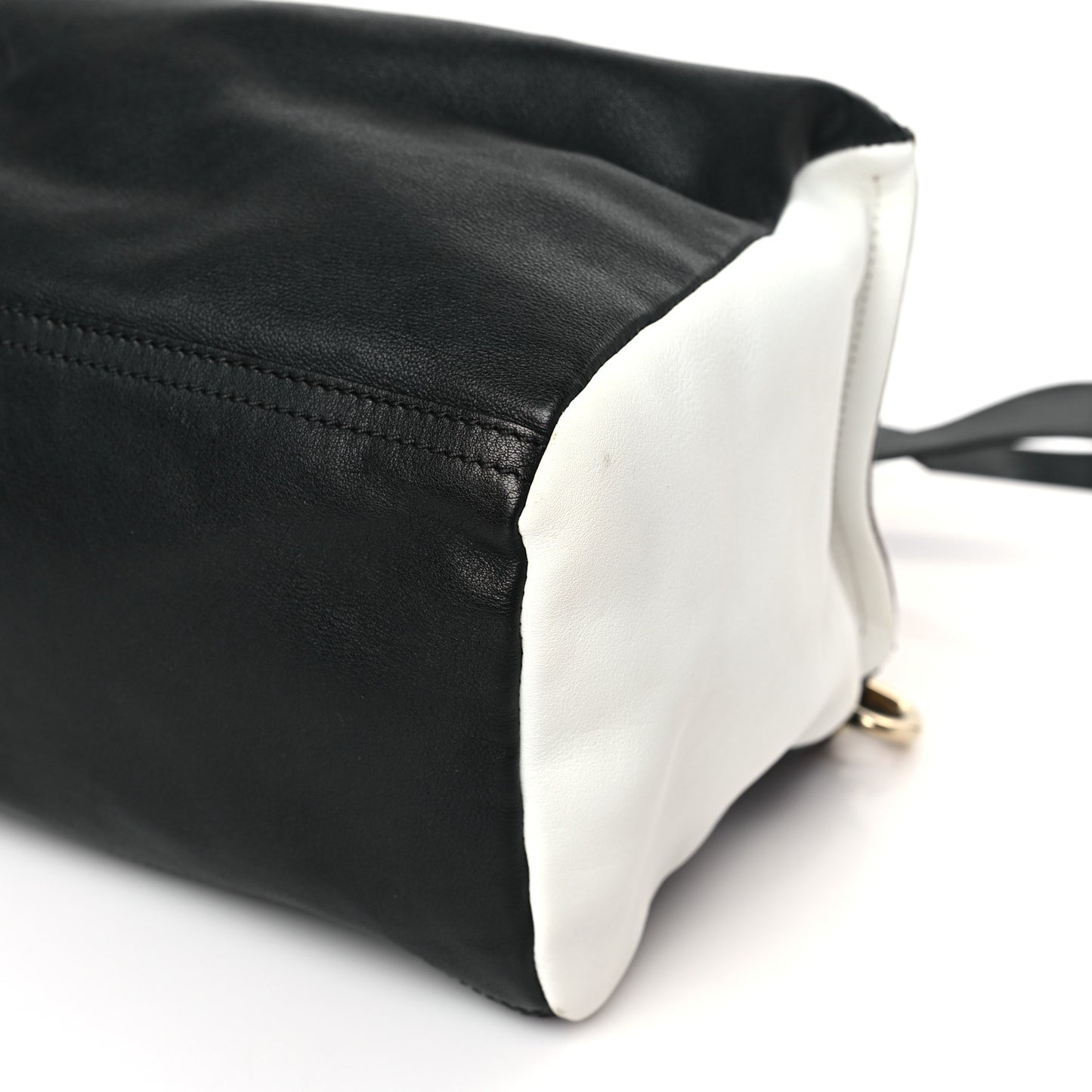 Sugar Goatskin Medium Tri-Color Pandora Black Linen White