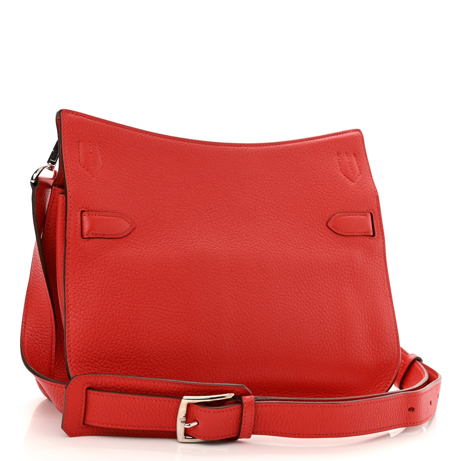 Hermes Taurillon Clemence Jypsiere 28 Rouge Tomate 3 of 13
