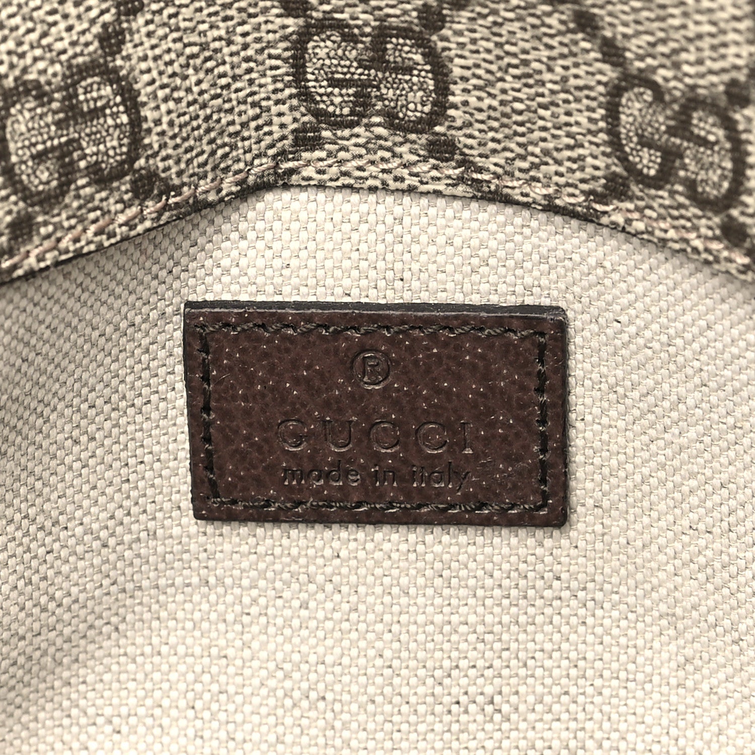 Gucci GG Supreme Monogram Neo Vintage Web Belt Bag Brown 6 of 9