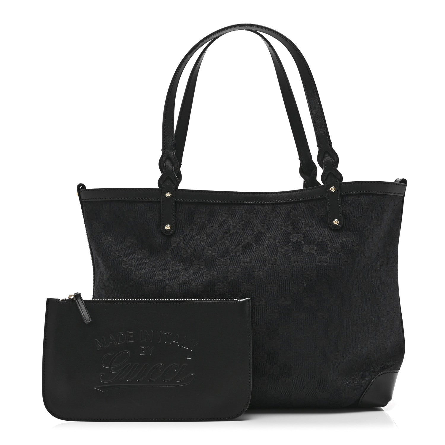 Gucci Monogram Medium Craft Tote Black 3 of 11