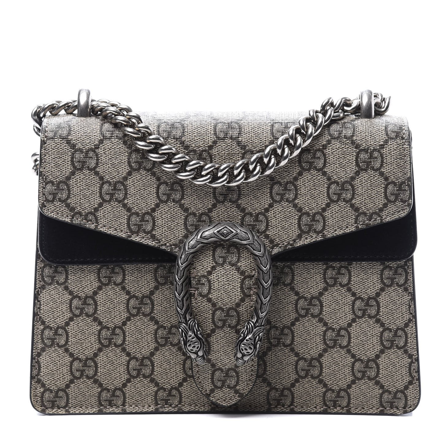 GG Supreme Monogram Mini Dionysus Shoulder Bag Black