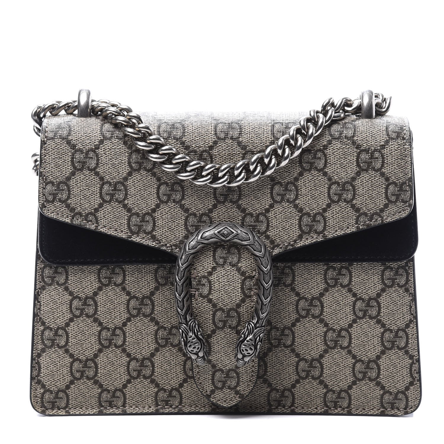 Gucci GG Supreme Monogram Mini Dionysus Shoulder Bag Black 1 of 11