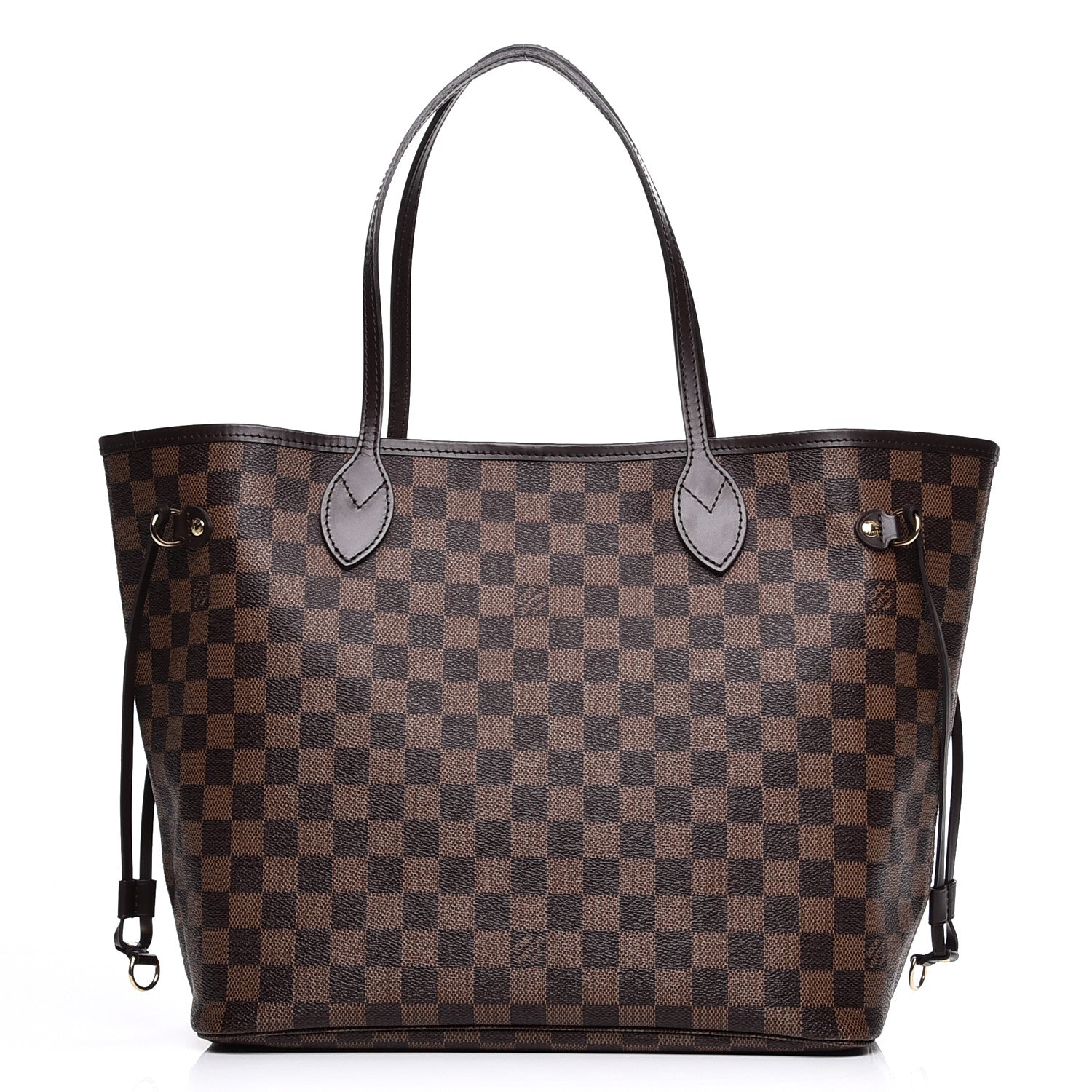 Louis Vuitton Damier Ebene Neo Neverfull MM Rose Ballerine 1 of 9