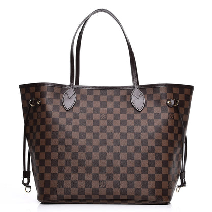 Louis Vuitton Damier Ebene Neo Neverfull MM Rose Ballerine 1 of 9
