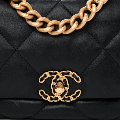 Chanel Lambskin Quilted Medium Chanel 19 Flap Black 8 of 12