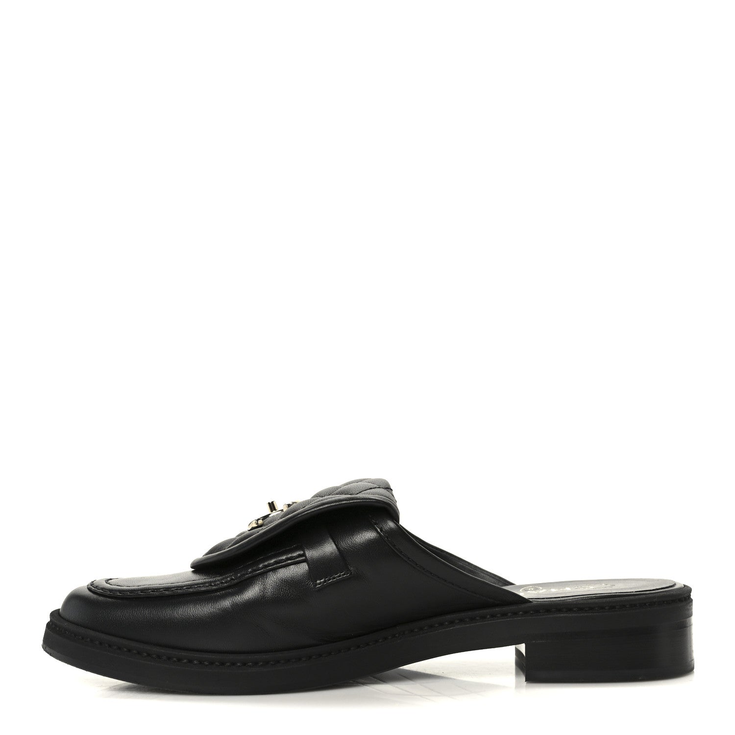 Chanel Lambskin Quilted CC Turnlock Mules 40 Black 1 of 11