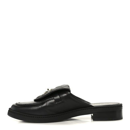 Chanel Lambskin Quilted CC Turnlock Mules 40 Black 1 of 11