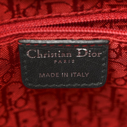 Christian Dior Lambskin Cannage Medium Lady Dior Black 6 of 15